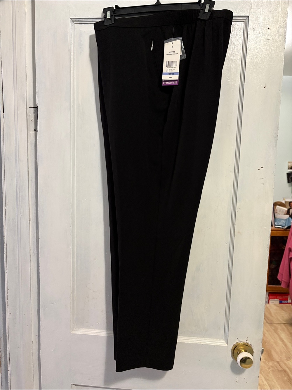 TanJay Black Slim Tailored Ponte Trousers